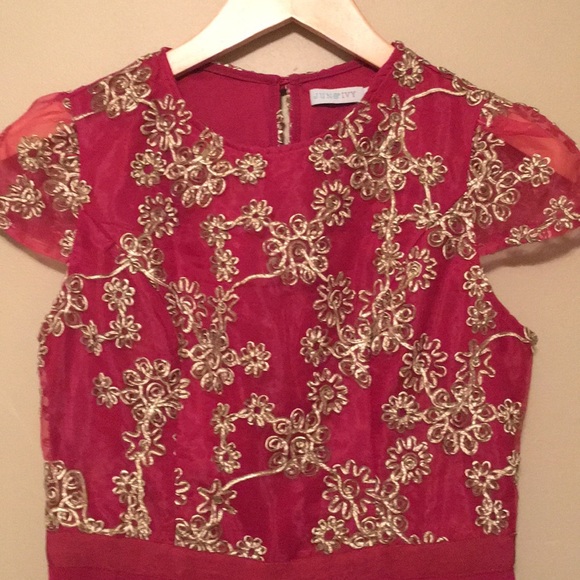 COPY - Special Occasion Dress Embellished w/Ribbon - Picture 4 of 8